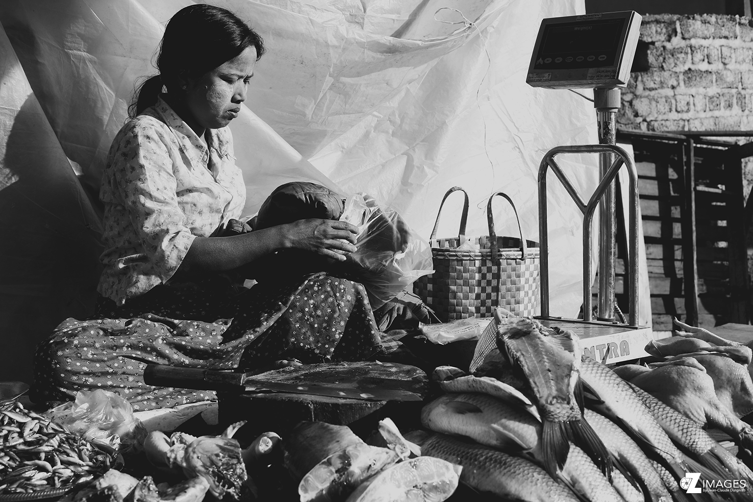 Au marché d'Aungpan