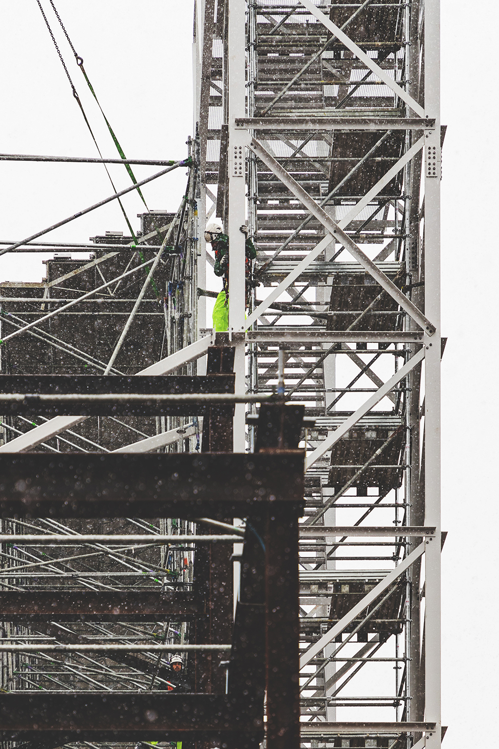 Montage des arènes de la Fête des Vignerons 2019