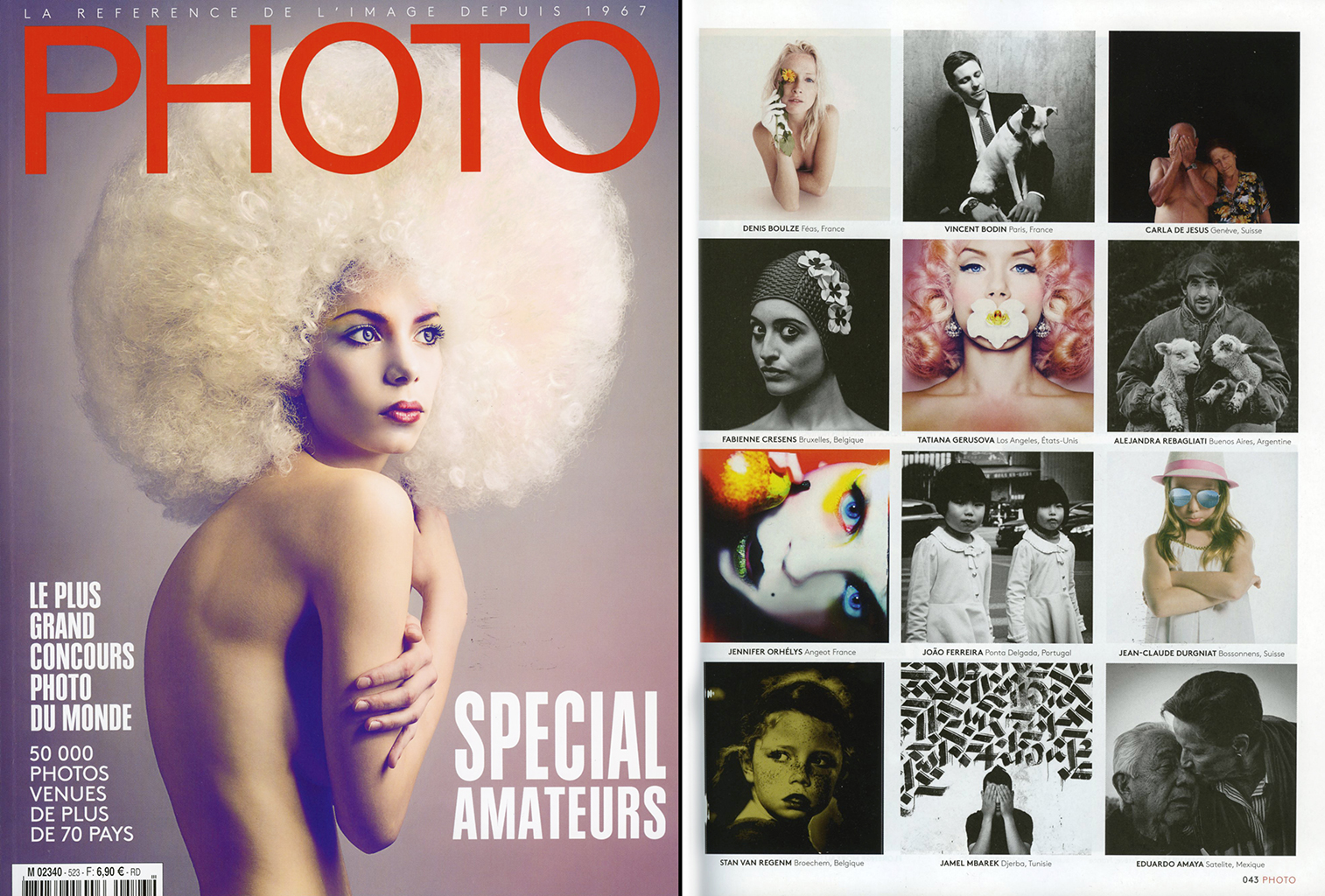Publication dans le magazine PHOTO 2016